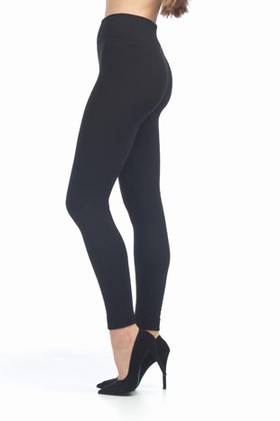 PP-7508 - Fleece Lined Stretch Leggings - Colors: Black, Burgundy - Available Sizes:One Size - Catalog Page:65 